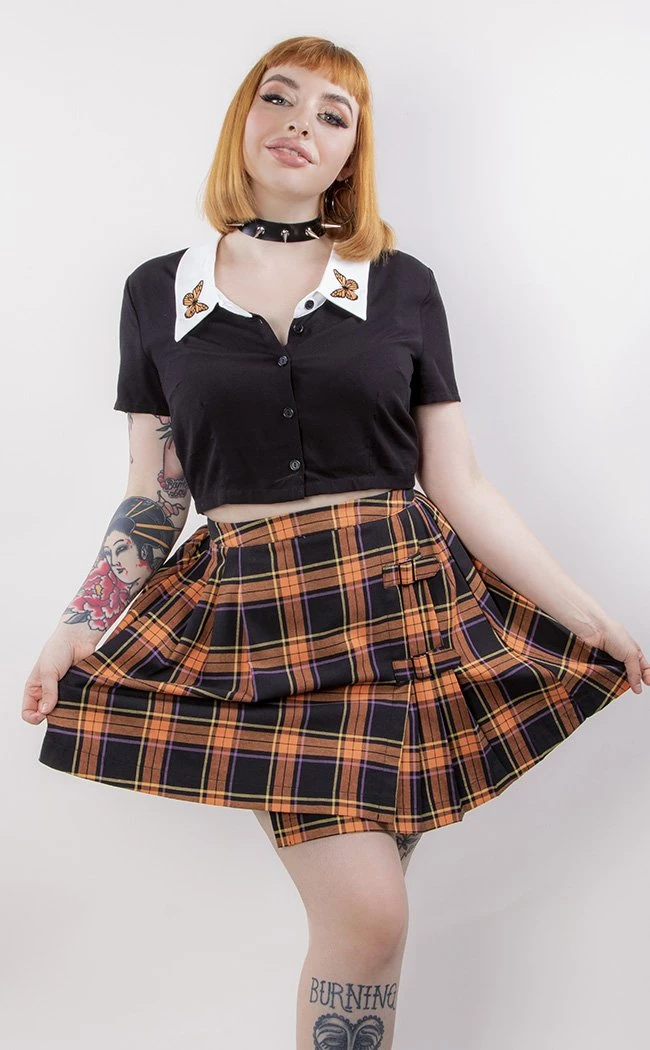 Black Friday Pumpkin Tartan Skirt Clothing 5 Black Friday Pumpkin Tartan Skirt Clothing