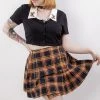 Black Friday Pumpkin Tartan Skirt Clothing