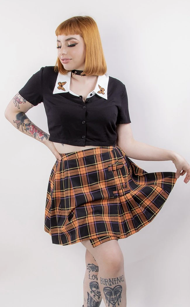 Black Friday Pumpkin Tartan Skirt Clothing 3 Black Friday Pumpkin Tartan Skirt Clothing