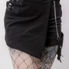 Dangerfield Clothing Punk Morpho Drill Skort | Black