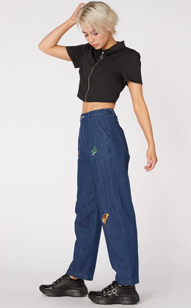 Dangerfield Clothing Punk Zip Up Twill Blouse 5 Dangerfield Clothing Punk Zip Up Twill Blouse