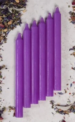 Purple Candles | 6 Or 12 Pack Home Decor