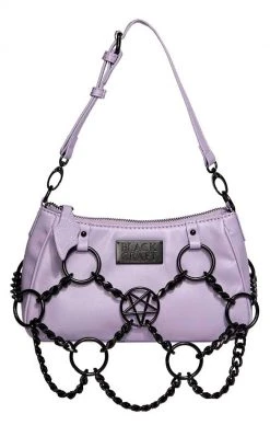 BlackCraft New Arrivals Purple Pentagram Chain Top Handle Bag 10 BlackCraft New Arrivals Purple Pentagram Chain Top Handle Bag