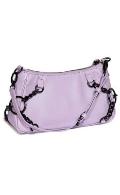 BlackCraft New Arrivals Purple Pentagram Chain Top Handle Bag 12 BlackCraft New Arrivals Purple Pentagram Chain Top Handle Bag