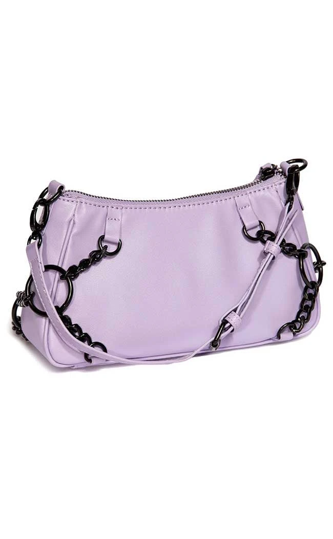 BlackCraft New Arrivals Purple Pentagram Chain Top Handle Bag 7 BlackCraft New Arrivals Purple Pentagram Chain Top Handle Bag