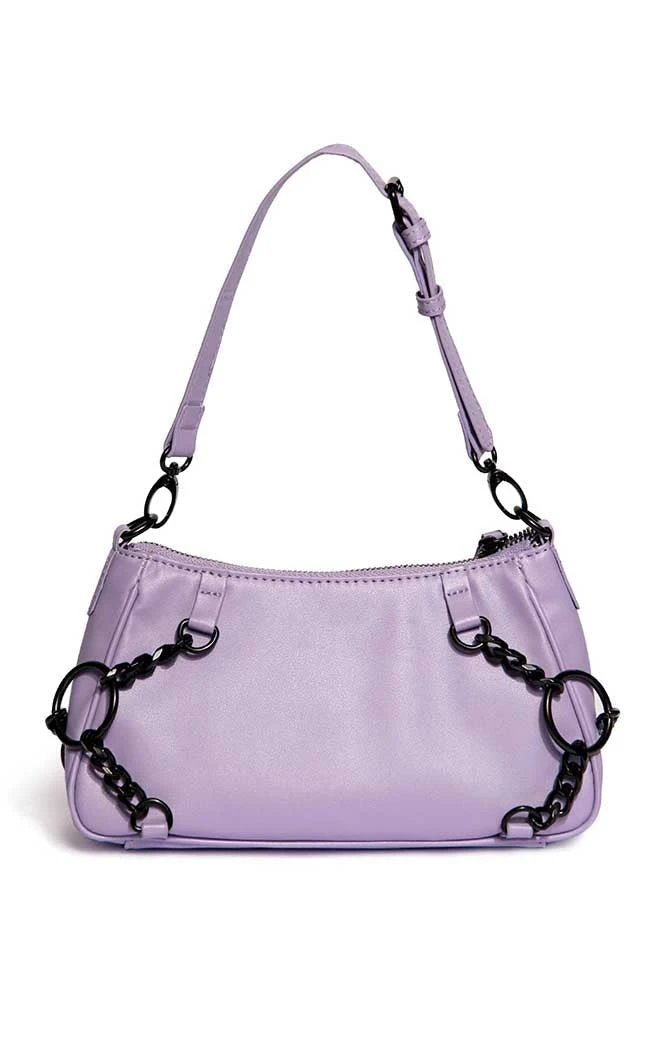 BlackCraft New Arrivals Purple Pentagram Chain Top Handle Bag 8 BlackCraft New Arrivals Purple Pentagram Chain Top Handle Bag