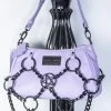 BlackCraft New Arrivals Purple Pentagram Chain Top Handle Bag