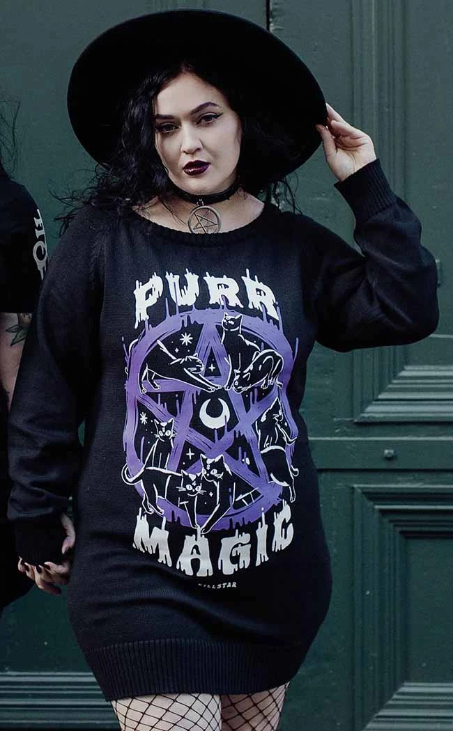 Killstar Purr Magic Knit Sweater 3 Killstar Purr Magic Knit Sweater