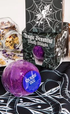 Aether Beauty Queen Bee Purple Glitter Bath Bomb