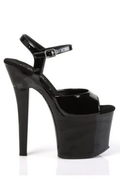 Pleaser Pole Shoes RADIANT-709 Black Patent Heels