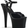 Pleaser Pole Shoes RADIANT-709 Black Patent Heels