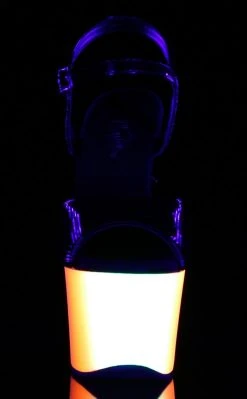 Pleaser RAINBOW-309UV Blk Pat/Neon Multi Heels