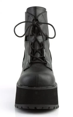 Demonia RANGER-102 Black Vegan Leather Platform Ankle Boots 10 Demonia RANGER-102 Black Vegan Leather Platform Ankle Boots