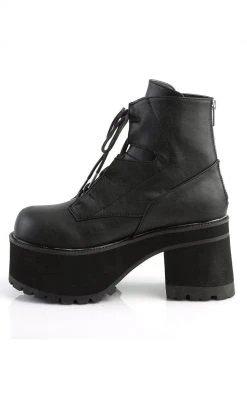 Demonia RANGER-102 Black Vegan Leather Platform Ankle Boots 11 Demonia RANGER-102 Black Vegan Leather Platform Ankle Boots