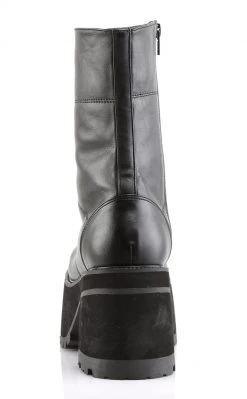 Demonia Shoes RANGER-301 Black Vegan Leather Platform Ankle Boots