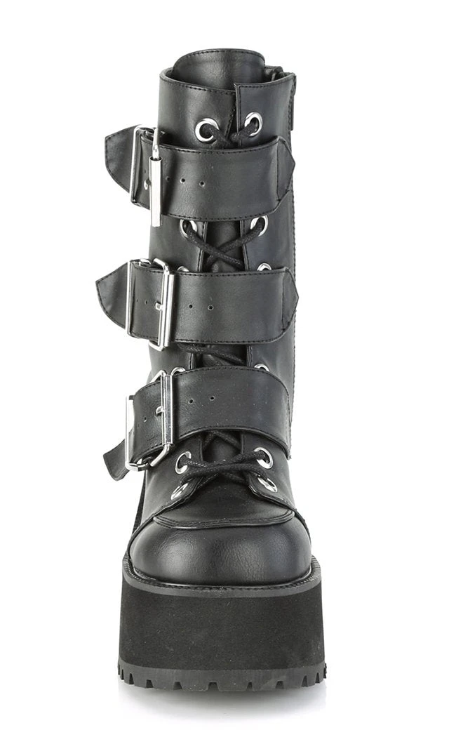 Demonia RANGER-308 Black Vegan Leather Platform Ankle Boots Shoes 4 Demonia RANGER-308 Black Vegan Leather Platform Ankle Boots Shoes