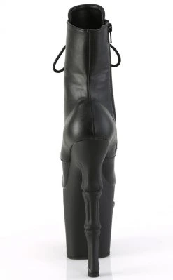 Pleaser RAPTURE-1020 Black Matte Skull Boots