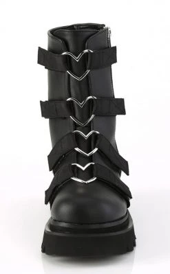 Demonia RENEGADE-50 Black Vegan Ankle Boots Shoes