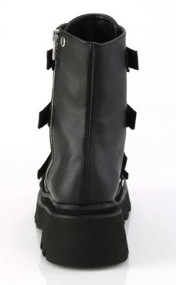 Demonia RENEGADE-50 Black Vegan Ankle Boots Shoes