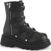 Demonia RENEGADE-50 Black Vegan Ankle Boots Shoes