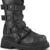 Demonia RENEGADE-55 Black Vegan Leather Combat Ankle Boots 2 Demonia RENEGADE-55 Black Vegan Leather Combat Ankle Boots