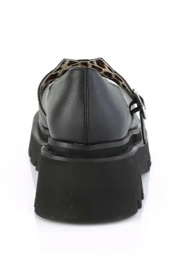 Demonia Shoes RENEGADE-56 Black Matte Kitty Mary Janes