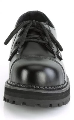 Demonia RIOT-03 Black Leather Steel Toe Oxford Shoes 8 Demonia RIOT-03 Black Leather Steel Toe Oxford Shoes
