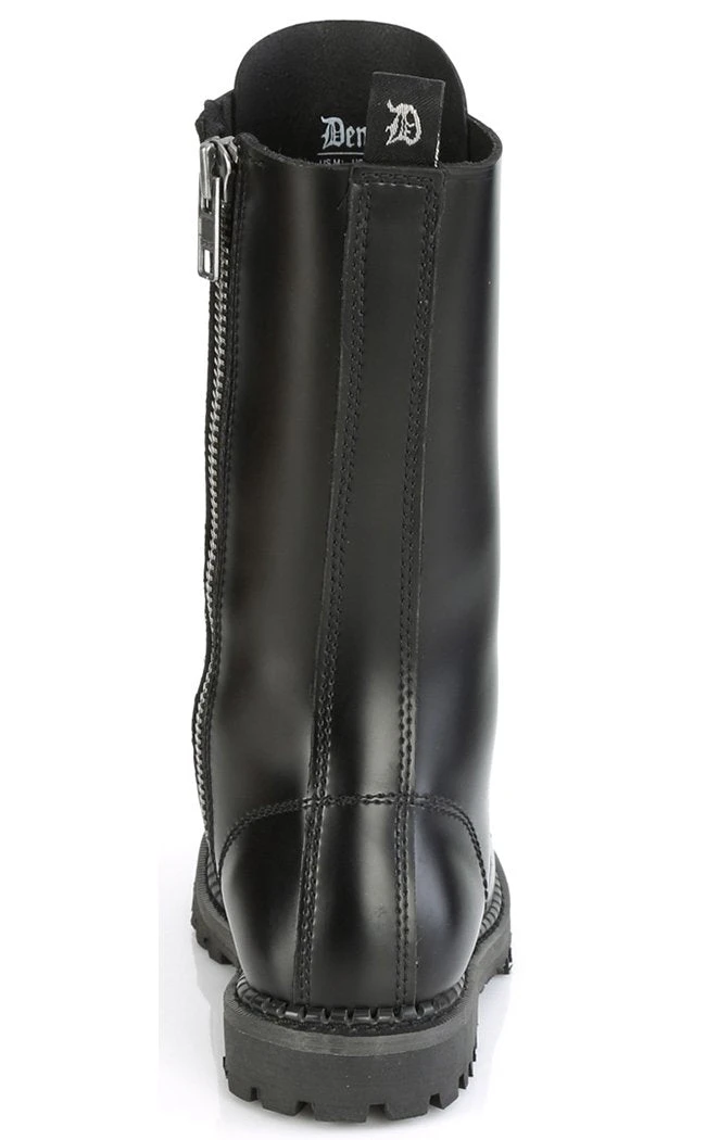 Demonia RIOT-14 Black Leather Combat Boots 6 Demonia RIOT-14 Black Leather Combat Boots