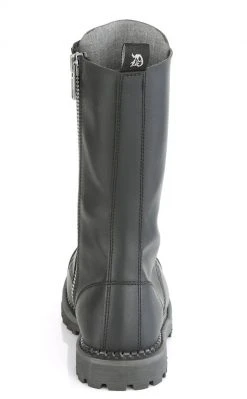Demonia Shoes RIOT-14 Black Vegan Leather Combat Boots