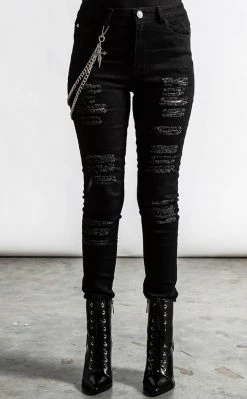 Killstar RIP Slash Jeans