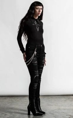 Killstar RIP Slash Jeans