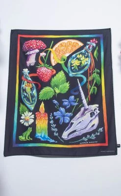 Tragic Beautiful X Lauren Davidson Rainbow Herbology | Charity Art Tapestry Home & Gifts