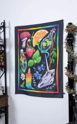 Tragic Beautiful X Lauren Davidson Rainbow Herbology | Charity Art Tapestry Home & Gifts
