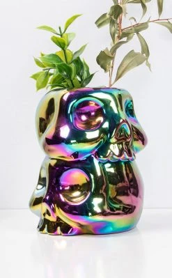 Killstar Rainbow Skulls Vase Sale