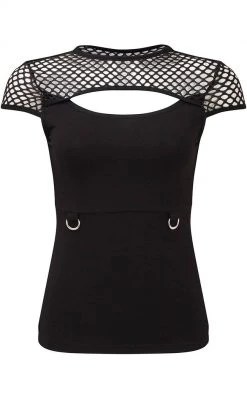 Killstar Clothing Ramona Cap Sleeve Top