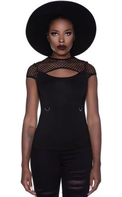 Killstar Clothing Ramona Cap Sleeve Top