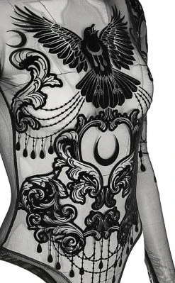 Restyle Clothing Raven Mesh Bodysuit