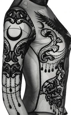 Restyle Clothing Raven Mesh Bodysuit