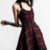 Killstar Clothing Rebellion Dress | Blood Tartan
