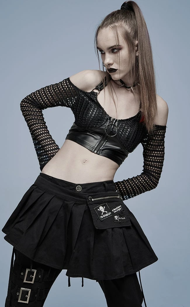 Punk Rave Relentless Crop Top Clothing 4 Punk Rave Relentless Crop Top Clothing