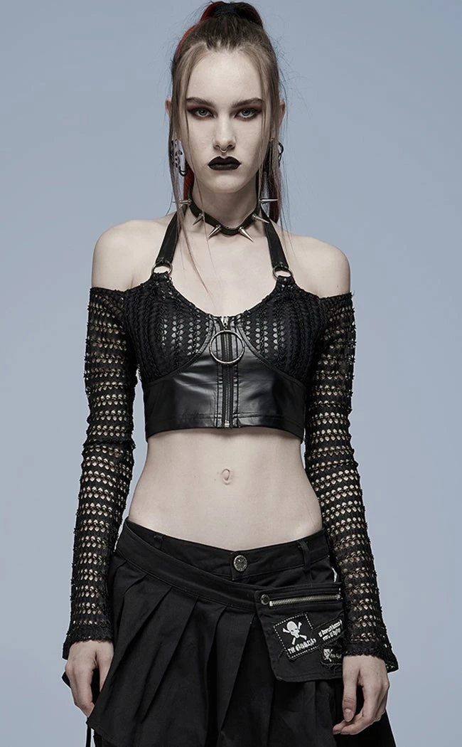 Punk Rave Relentless Crop Top Clothing 5 Punk Rave Relentless Crop Top Clothing