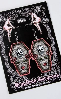 Drop Dead Gorgeous Rest In Peace Earrings Jewellery