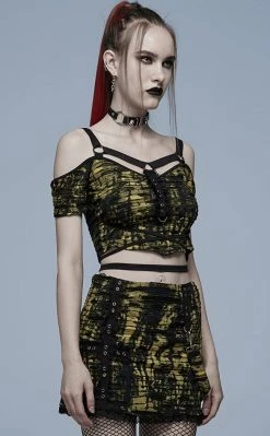 Punk Rave Risen Bardot Crop