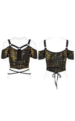 Punk Rave Risen Bardot Crop