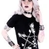 Restyle Clothing Rose Pentagram Classic T-shirt