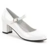 Funtasma SCHOOLGIRL-50 Wht Pat Heels (Last Pair: 10)