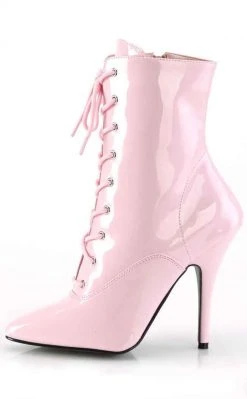 Pleaser Pole Shoes SEDUCE-1020 Baby Pink Patent Ankle Boots