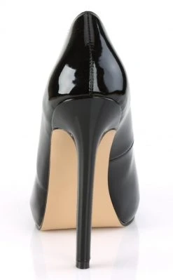 Pleaser SEXY-42 Black Patent Stiletto Heels Pole Shoes