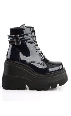 Demonia SHAKER-52 Black Holographic Platform Ankle Boots (Au Stock) Shoes 13 Demonia SHAKER-52 Black Holographic Platform Ankle Boots (Au Stock) Shoes