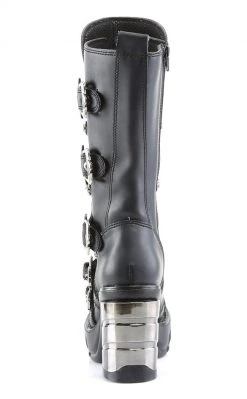 Demonia SINISTER-203 Black Steampunk Boots